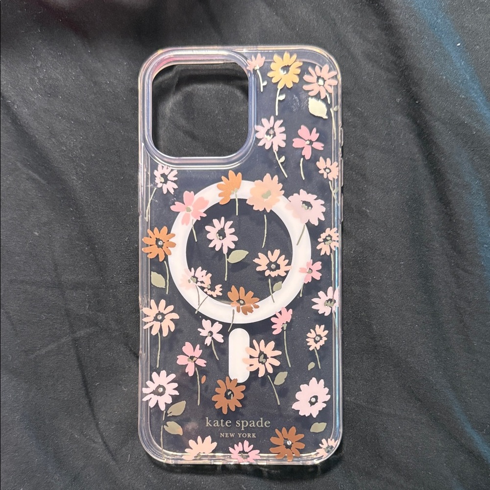 Kate Spade Daisy iPhone Case - Pink, White, and Brown